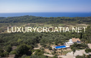 Panoramic stone villa with pool on island Sipan, near Dubrovnik