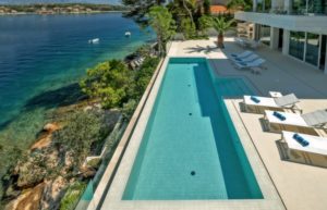 modern seafront villa for rent Brac island