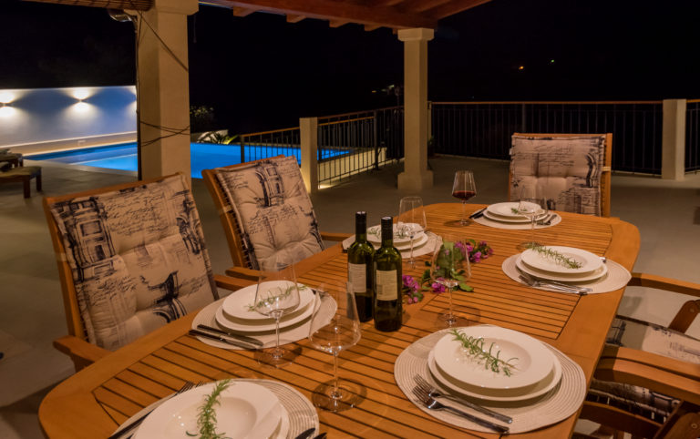 Seafront villa in private bay for rent, Brac (1)