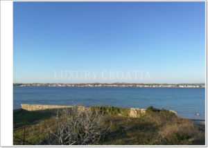 Waterfront house with large land on small island Sibenik area