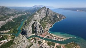 Croatia Omis area sea view land for sale with building permit