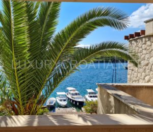 Waterfront villa with boat mooring for sale island Korcula Croatia