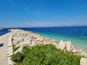 Waterfront building land for sale Croatia Korcula island with spectacular panoramic sea view