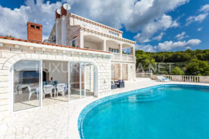 Exquisite waterfront villa with pool for sale on Korcula island Croatia