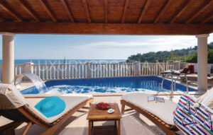 Waterfront villa with pool for sale Croatia Korcula island
