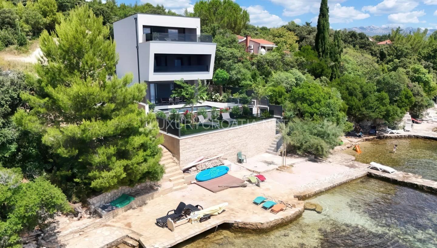 Croatia luxury modern waterfront pool villa