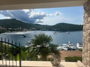 Seafront villa for sale island Korcula Croatia with boat mooring