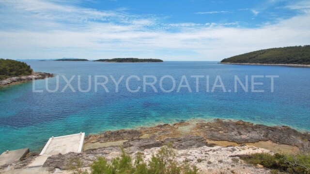 Frontline villa for sale directly on the beach island Korcula