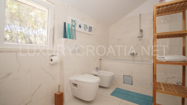 Frontline villa for sale directly on the beach island Korcula
