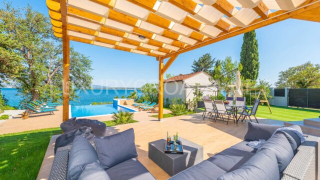 Waterfront villa for sale with pool Zadar area Croatia