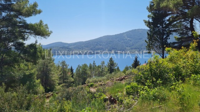 Sea view building plot for sale in Croatia Korcula island