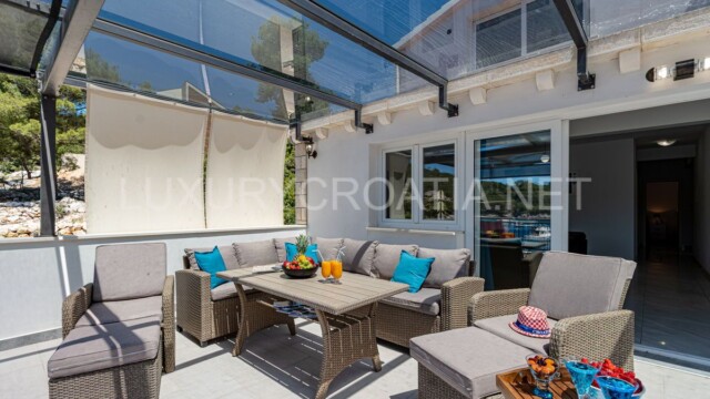 Beachfront villa with a pool for sale in Croatia Korcula island