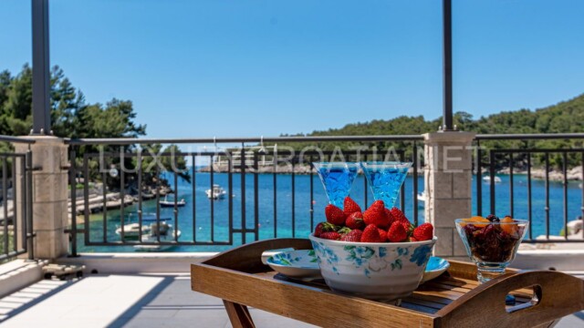 Beachfront villa with a pool for sale in Croatia Korcula island