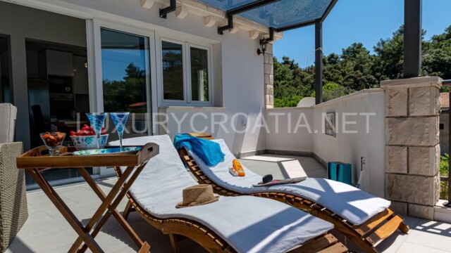 Beachfront villa with a pool for sale in Croatia Korcula island