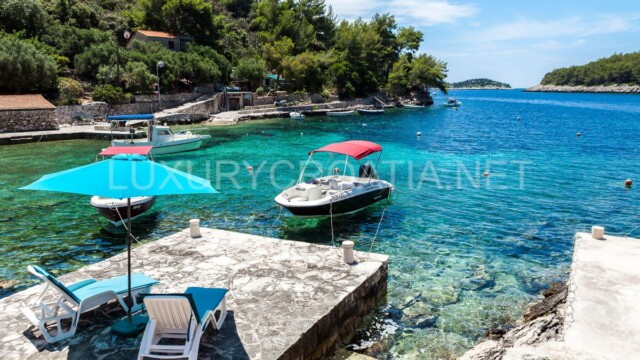 Beachfront villa with a pool for sale in Croatia Korcula island