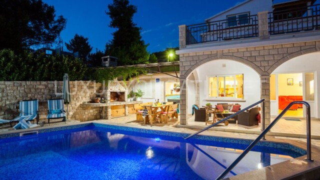 Beachfront villa with a pool for sale in Croatia Korcula island