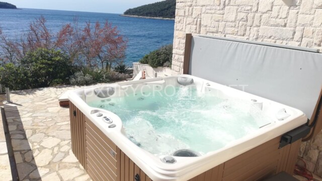 Frontline villa for sale directly on the beach island Korcula