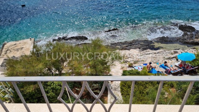 Frontline villa for sale directly on the beach island Korcula