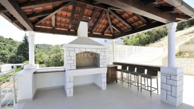 Waterfront villa with pool for sale Korcula town Croatia