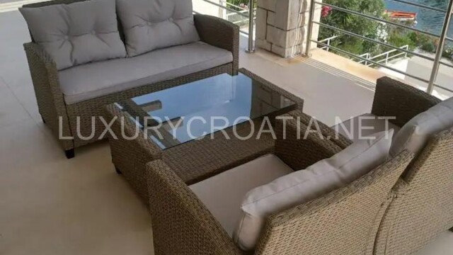 Waterfront villa with pool for sale Korcula town Croatia