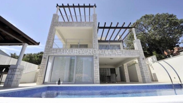 Waterfront villa with pool for sale Korcula town Croatia