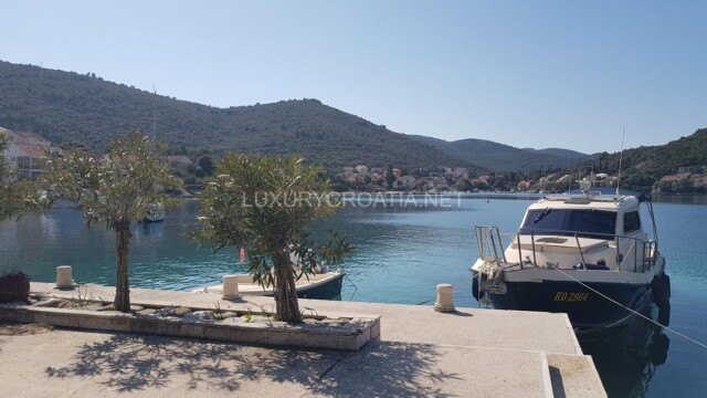 Waterfront villa with pool for sale Korcula town Croatia