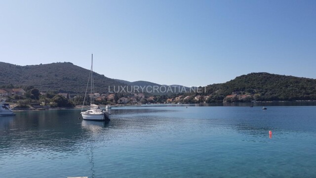 Waterfront villa with pool for sale Korcula town Croatia