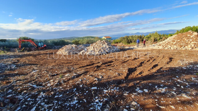 Stunning sea view land for sale on Solta island Croatia