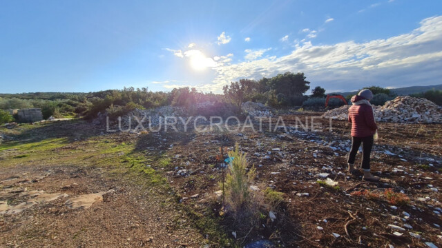 Stunning sea view land for sale on Solta island Croatia